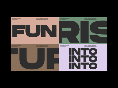 Bold Typography on Dribbble